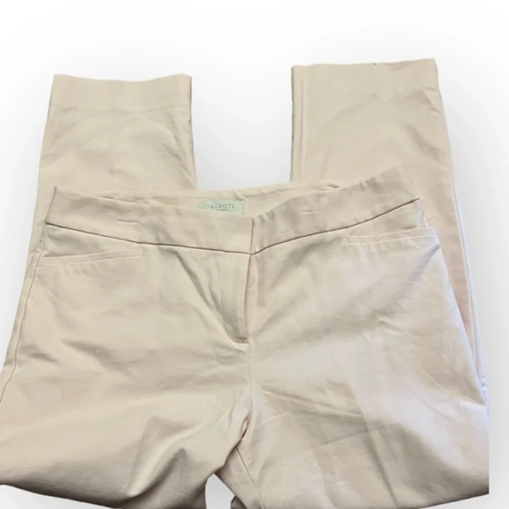 Talbots Soft Pastel Color of the Year Peach Fuzz Crop Pants
